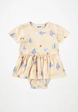 Molo Frannie Skirted Bodysuit - Butterflies Cloud