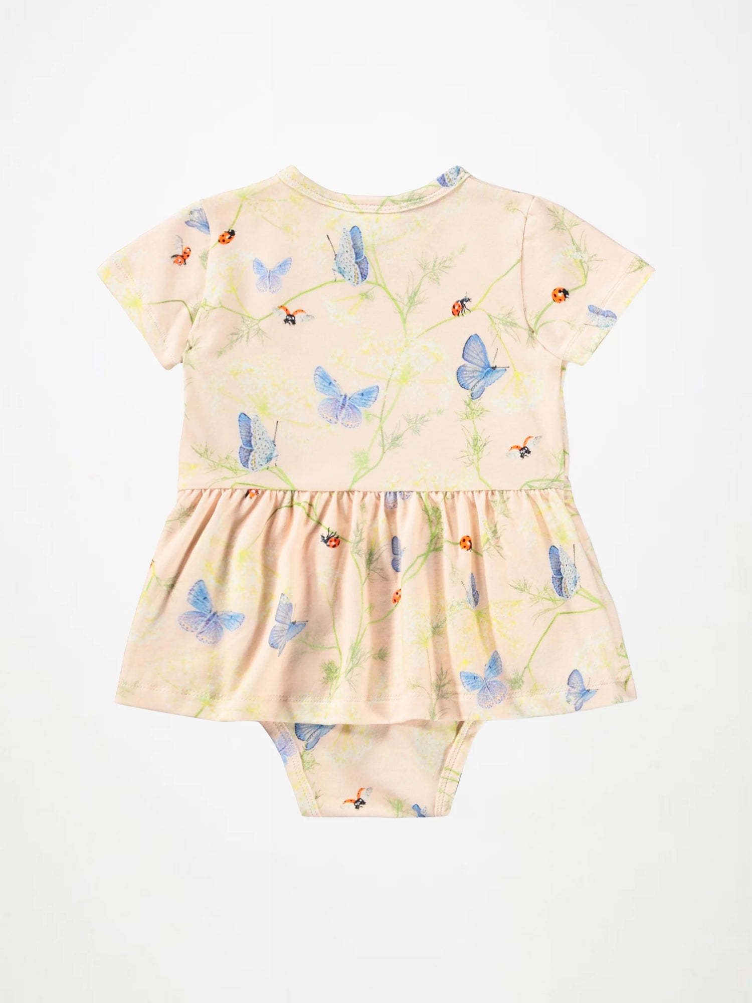 Molo Frannie Skirted Bodysuit - Butterflies Cloud