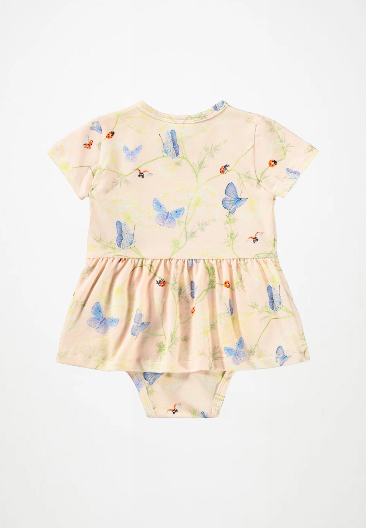 Molo Frannie Skirted Bodysuit - Butterflies Cloud