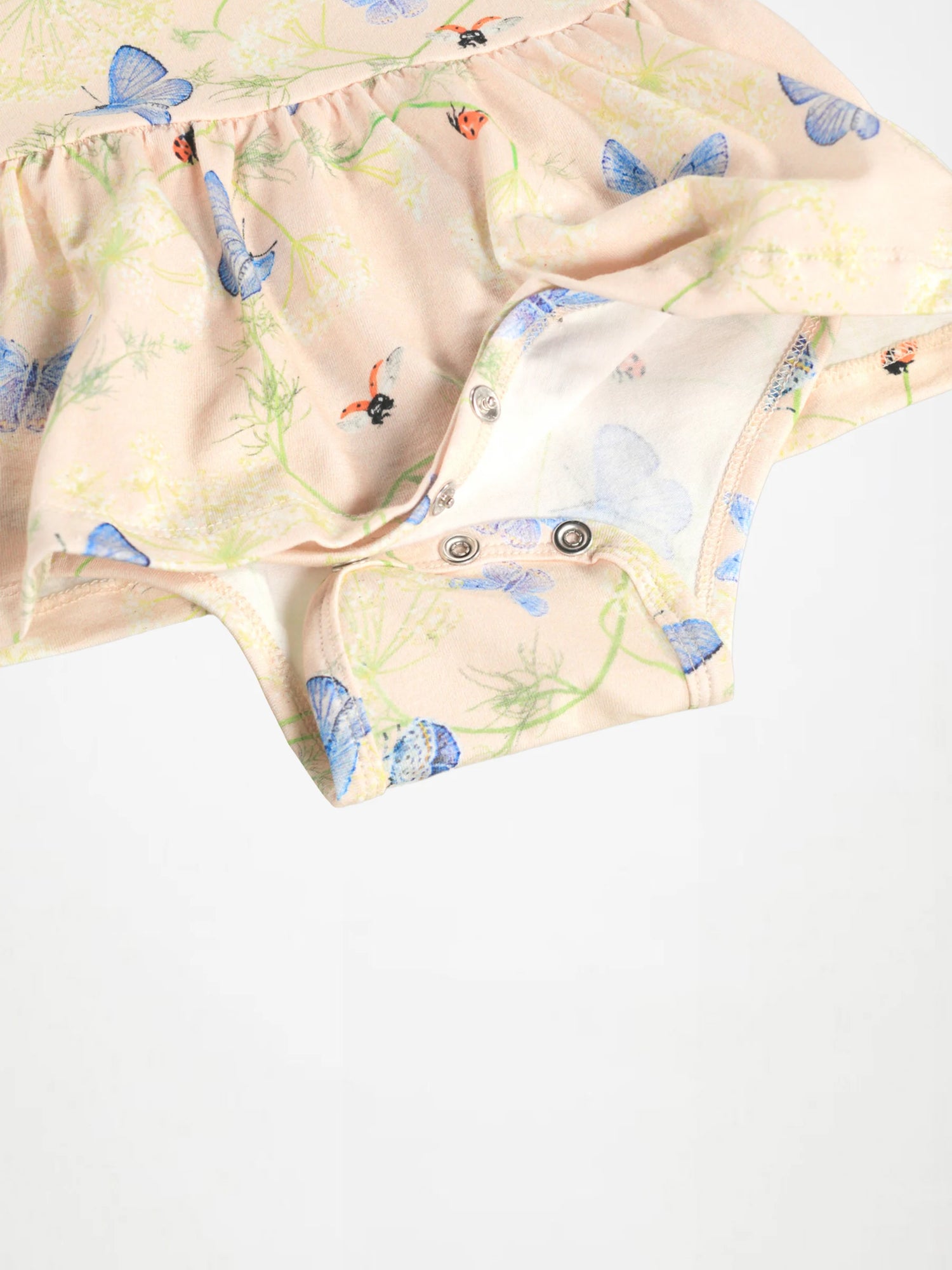 Molo Frannie Skirted Bodysuit - Butterflies Cloud