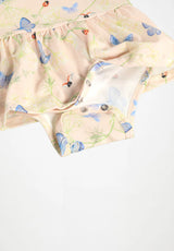 Molo Frannie Skirted Bodysuit - Butterflies Cloud