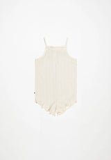 Molo Florie Tank Romper - Pearled Ivory
