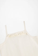 Molo Florie Tank Romper - Pearled Ivory