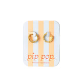 Pip Pop Post Earrings - Flower Hoop