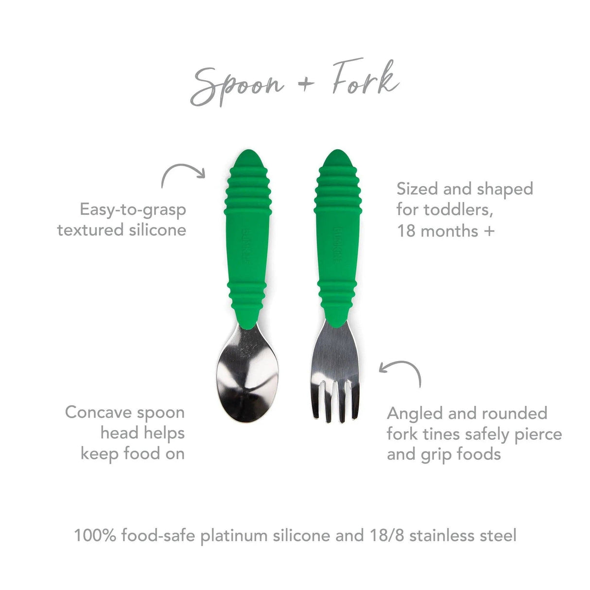 Spoon + Fork - Jade