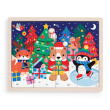 12 Piece Wooden Tray Puzzle - Festive Friends
