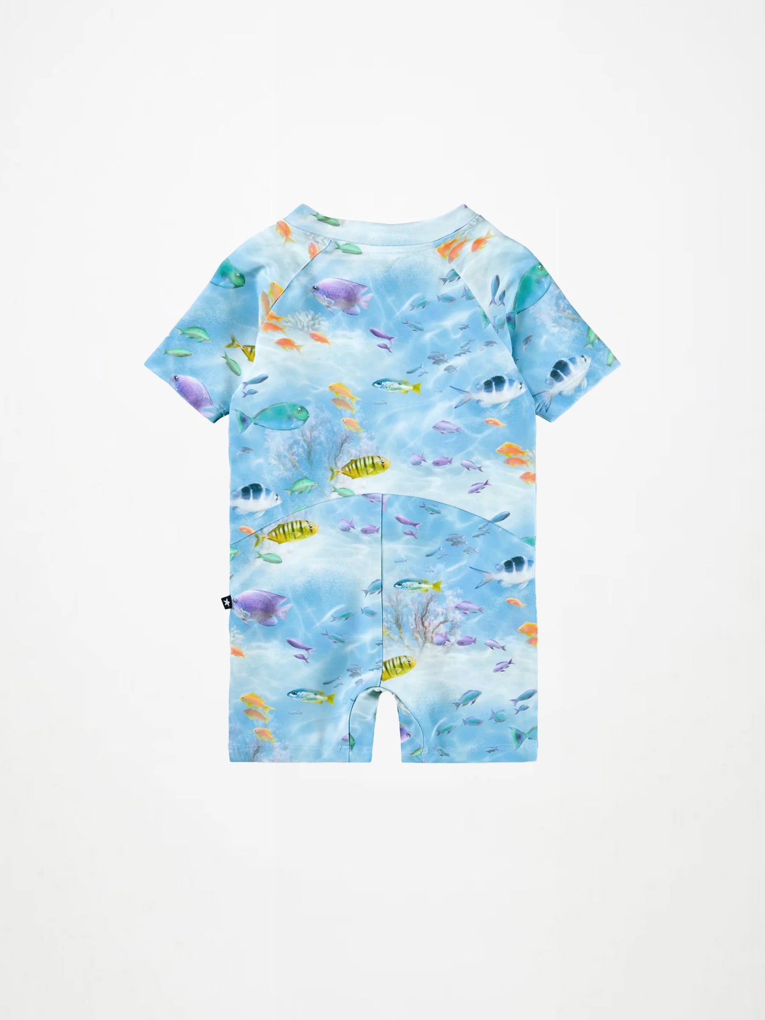 Molo Neka Short Sleeve One Piece Swimsuit - Rainbow Sea