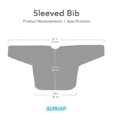 Sleeved Bib - Mickey Mouse Icon Black + White