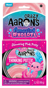 Crazy Aaron's Thinking Putty 4" Tin - Amazing Axolotl
