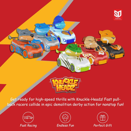 Knuckle-Headz Head Poppin' Crash Racers - Twin Pack