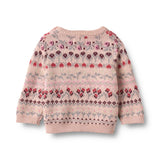 Mikmak Jacquard Pullover - Dim Rose