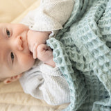 Waffle Baby Blanket - Fog