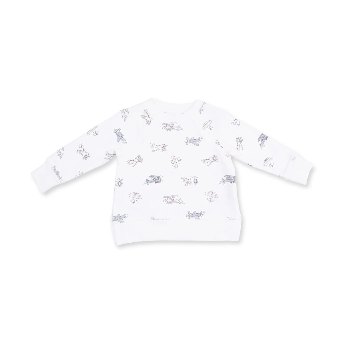 Raglan Sweatshirt - Vintage Airplane Pilots