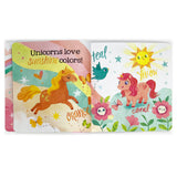 Tuffy Teether Book - Unicorns Love Colors