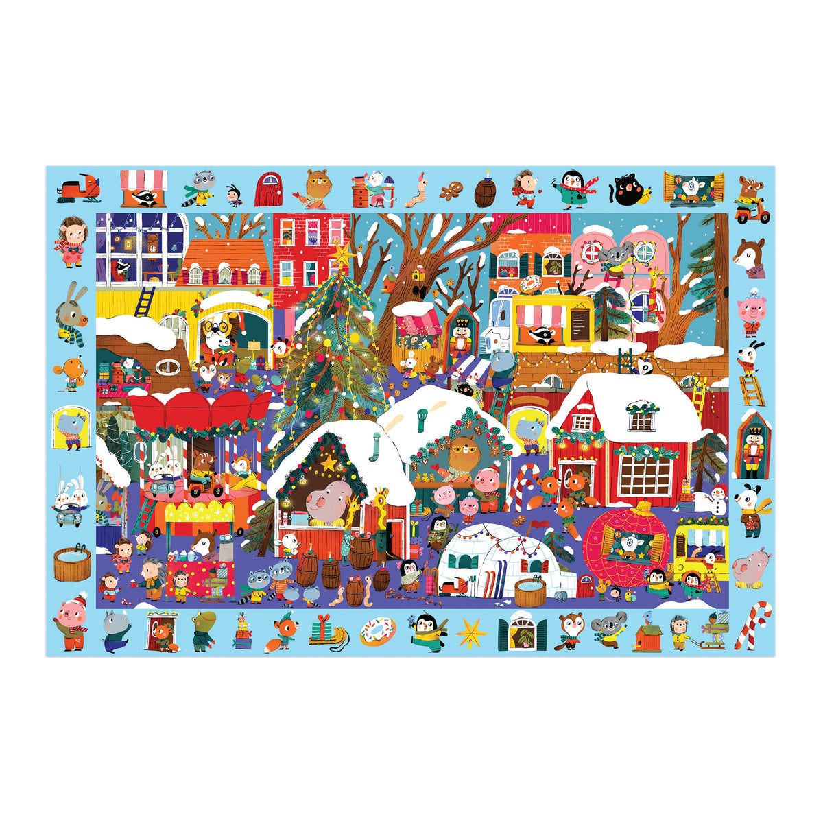 64 Piece Search & Find Puzzle - Christmas Market