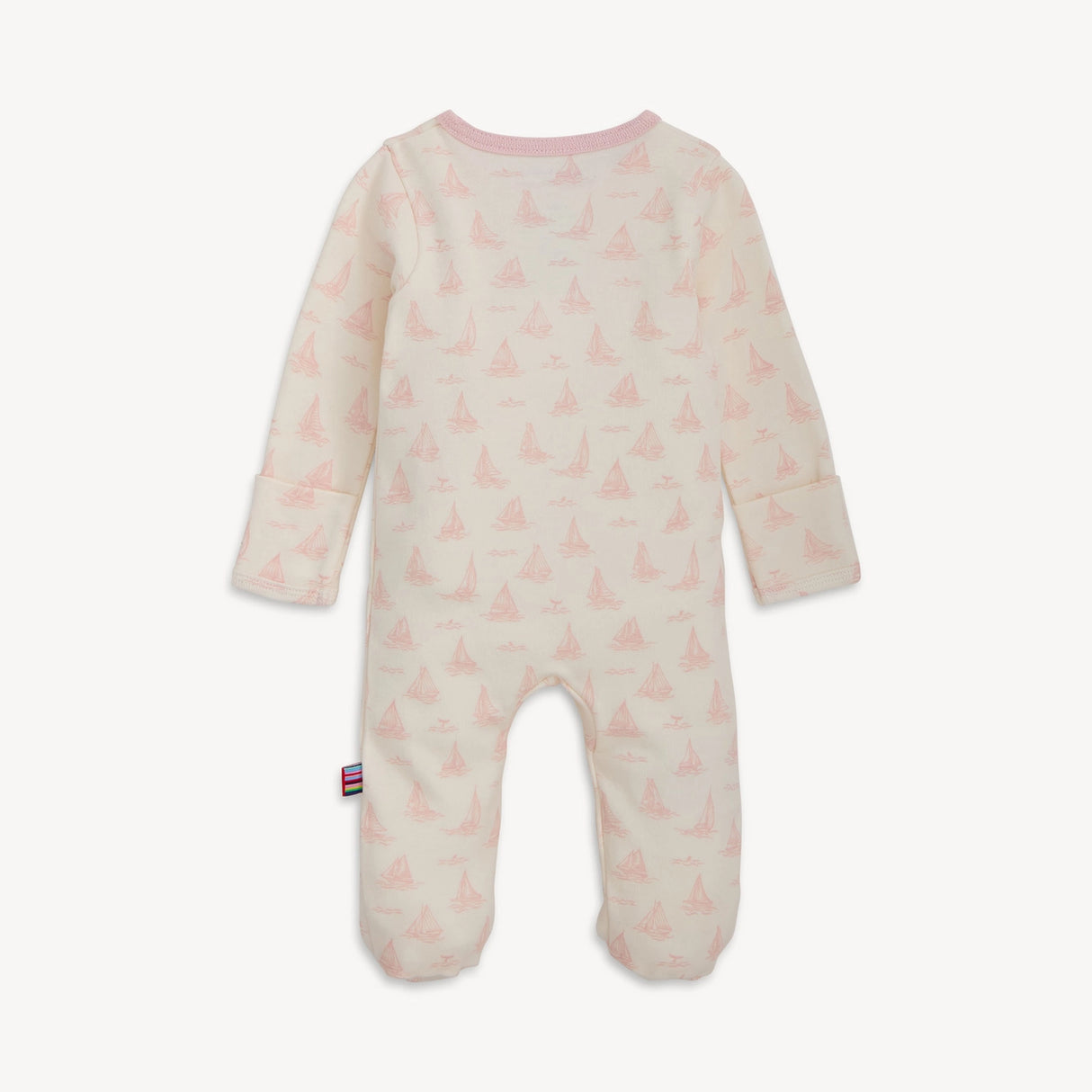 Magnetic Me Cotton Footie - Tiny Tides Pink
