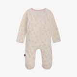 Magnetic Me Cotton Footie - Tiny Tides Pink