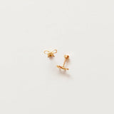 Pip Pop Post Earrings - Gold Bow