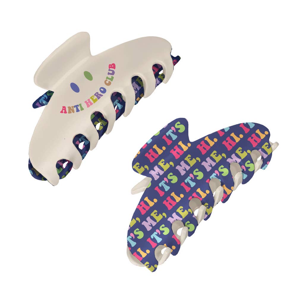 Two-Sided Large Claw Clip - Anti Hero Club