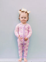 Bamboo Zip Romper - Pearl