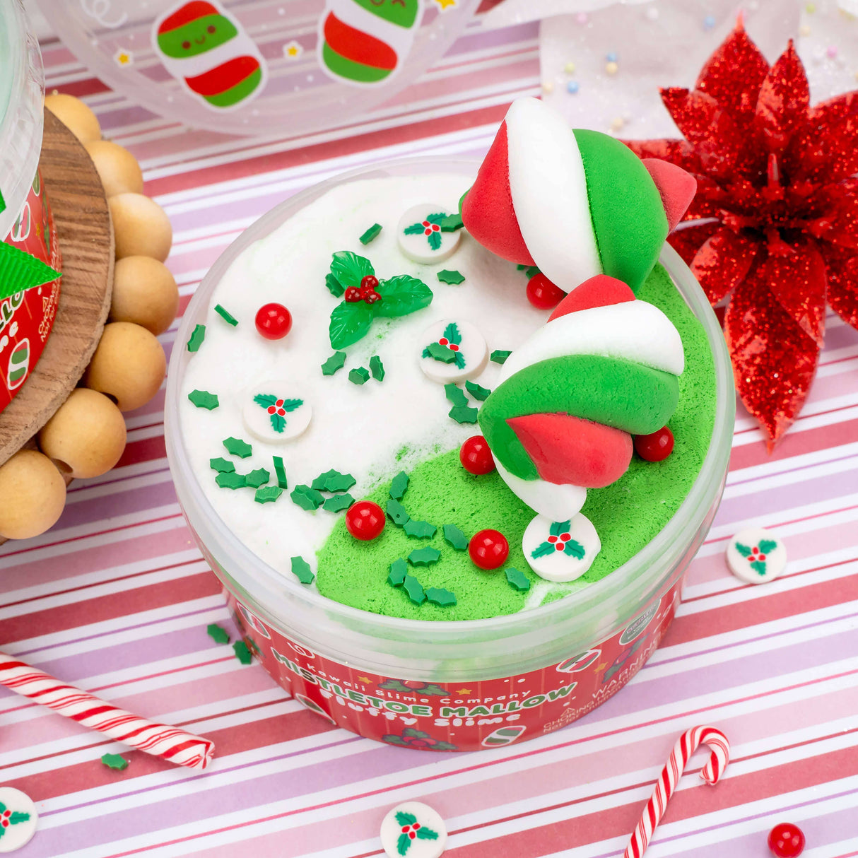 Kawaii Slime - Mistletoe Mallow Fluffy Slime FINAL SALE