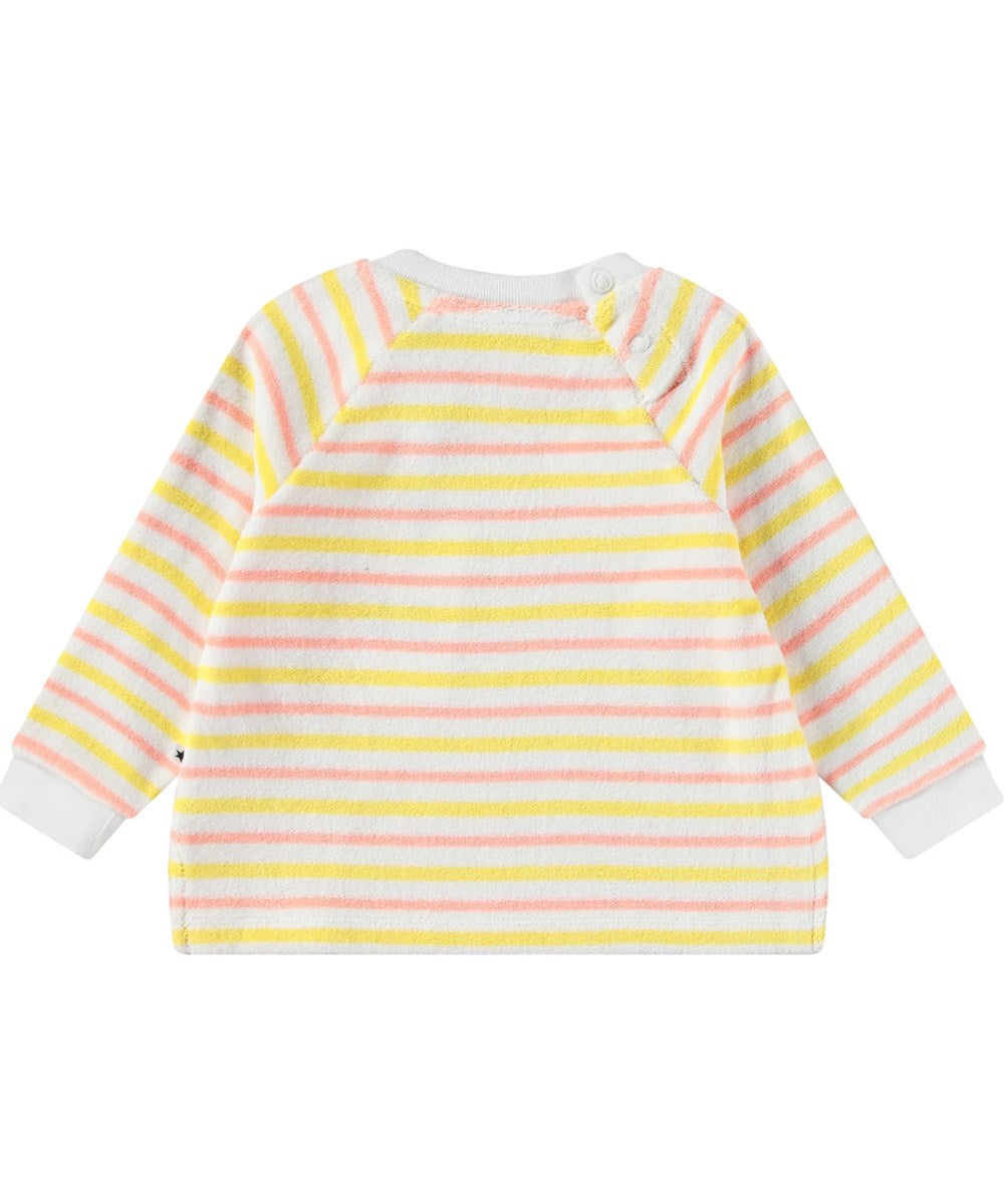 Molo Dora Pullover - Sun Melon Stripe FINAL SALE