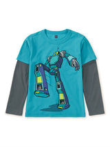 Layered Sleeve Tee - Robot FINAL SALE