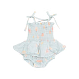 Smocked Skirted Bubble - Pretty Seashells FINAL SALE