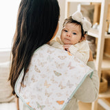 Premium Burp Cloths - Flora