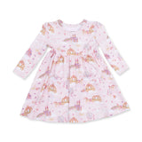 Twirly Dress and Bike Shorts - Princess Unicorns and Castle