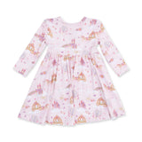Twirly Dress and Bike Shorts - Princess Unicorns and Castle