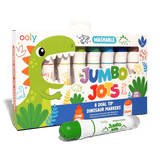 Jumbo Jots Dual Tip Stamp Markers - Dinosaur