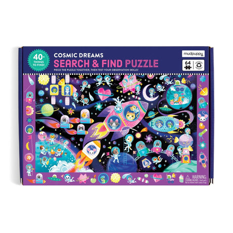 64 Piece Search & Find Puzzle - Cosmic Dreams