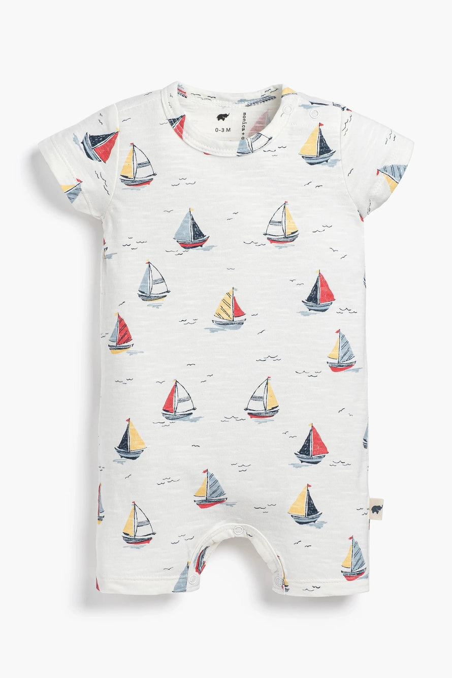 Slub Shortie Romper - Little Skippers