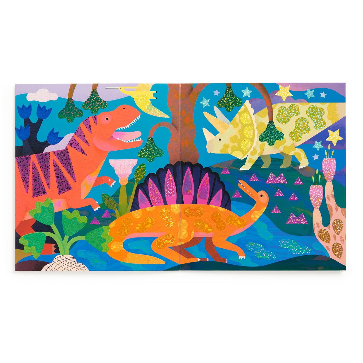Sticker Sparkle Poster Activity Kit - Dinosaur Land