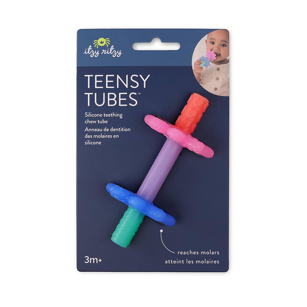 Teensy Tubes Teether - Pink Rainbow