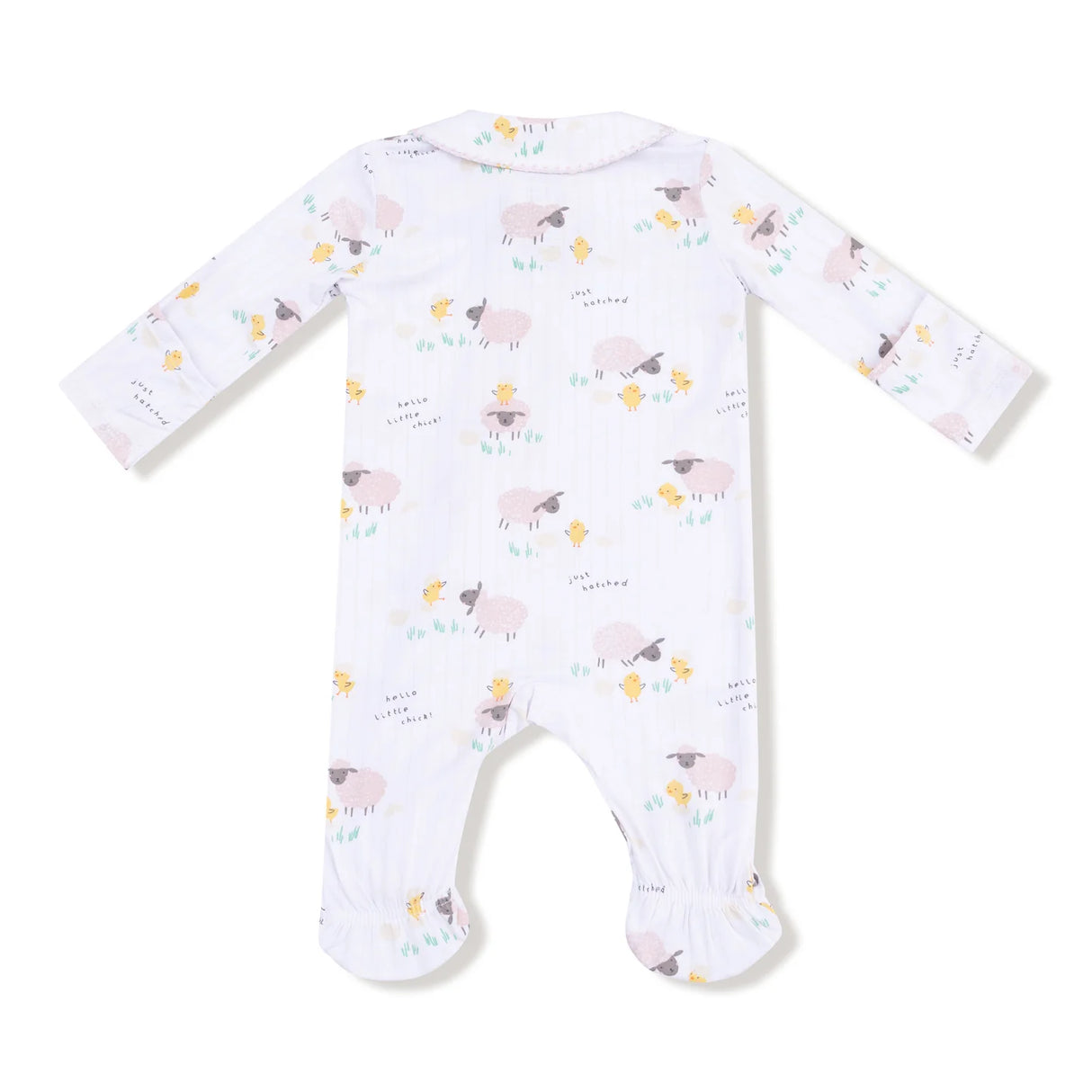 Peter Pan Zip Footie - Just Hatched Pink