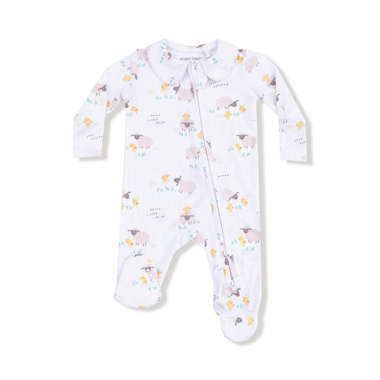 Peter Pan Zip Footie - Just Hatched Pink