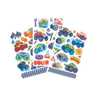 Tattoo Palooza Temporary Tattoos - Monster Trucks