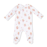 Smocked Peter Pan Footie - Teddy Bear Ballerina