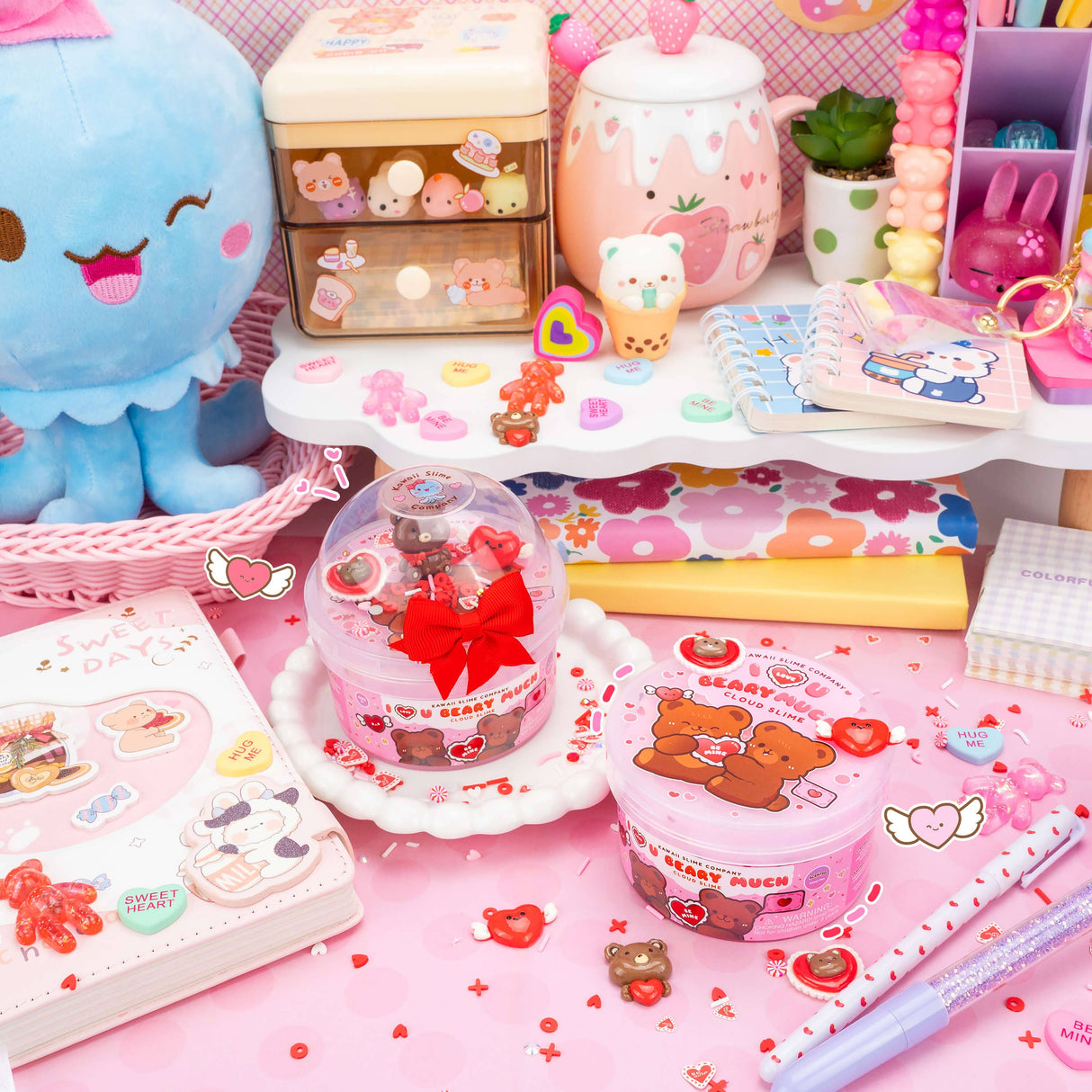 Kawaii Slime - I Love You Beary Much Cloud Slime