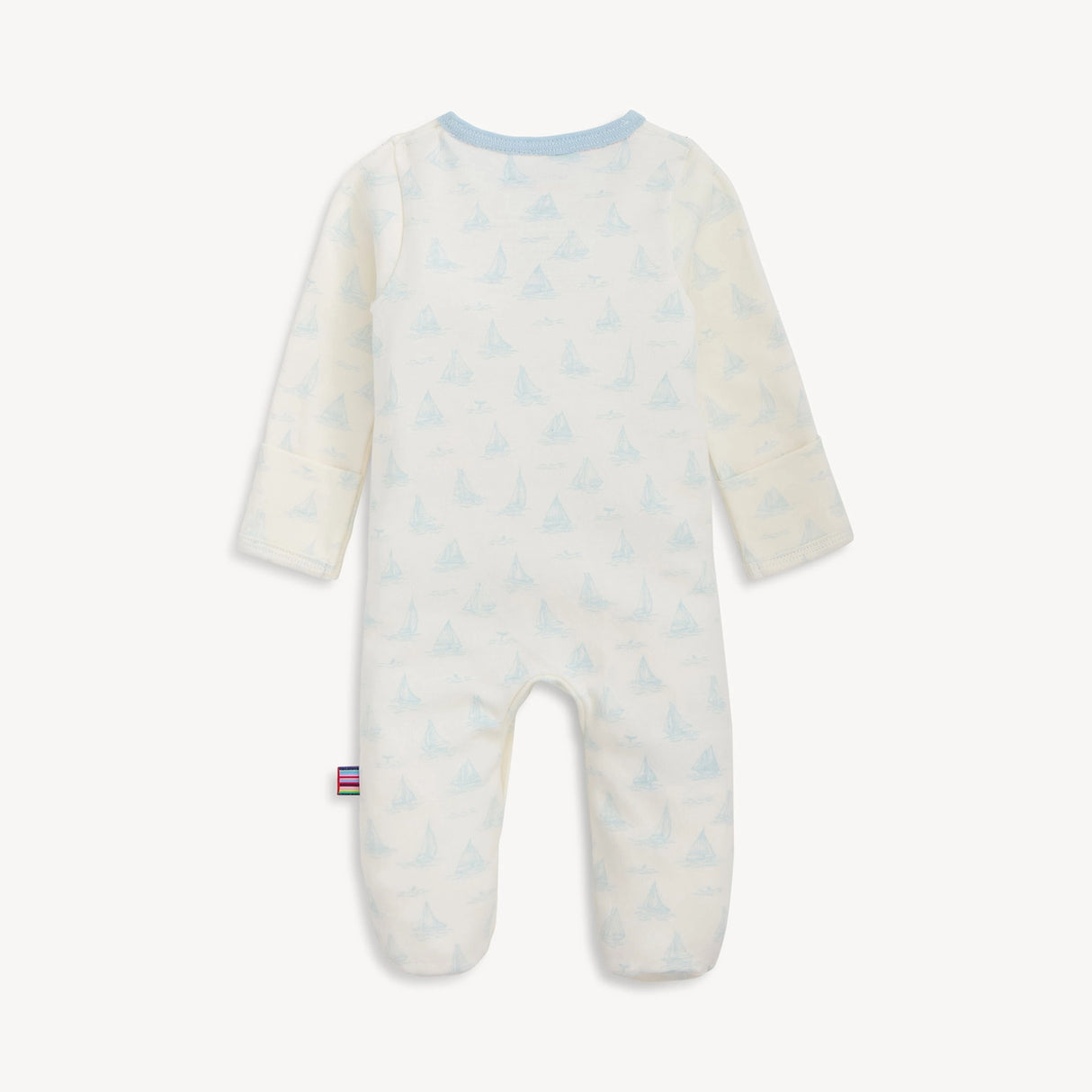 Magnetic Me Cotton Footie - Tiny Tides Blue
