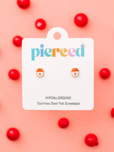 Pierced Co. Screwback Earrings - Strawberry Jam