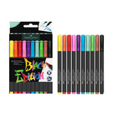Black Edition Felt Tip Brush Markers
