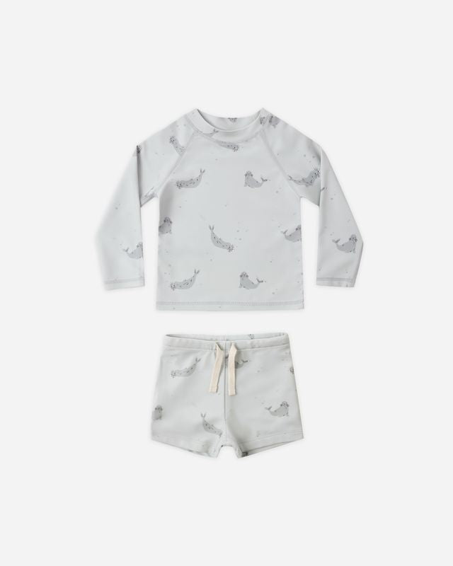 Rylee + Cru Boys Rashguard Set - Seals