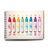 Jumbo Jots Dual Tip Stamp Markers - Unicorn