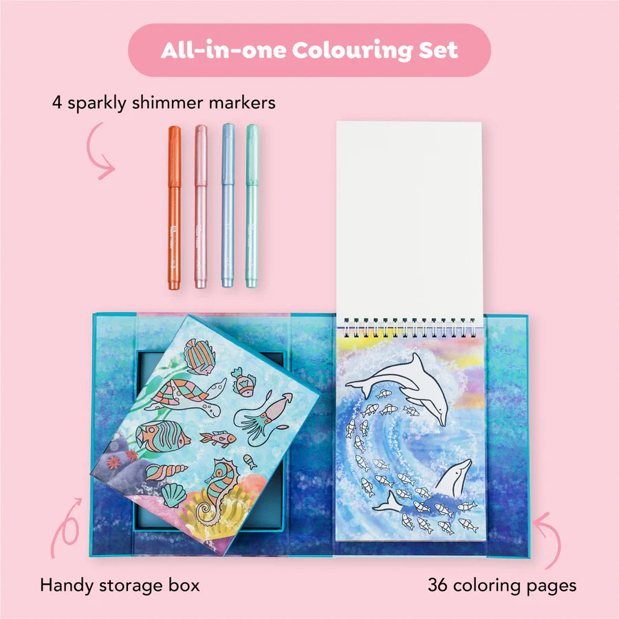 Shimmer Coloring Set - Sea Life