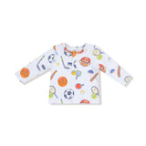 Long Sleeve Henley - Sports Ball Friends