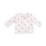 Long Sleeve Henley and Joggers - Lightning Bolt