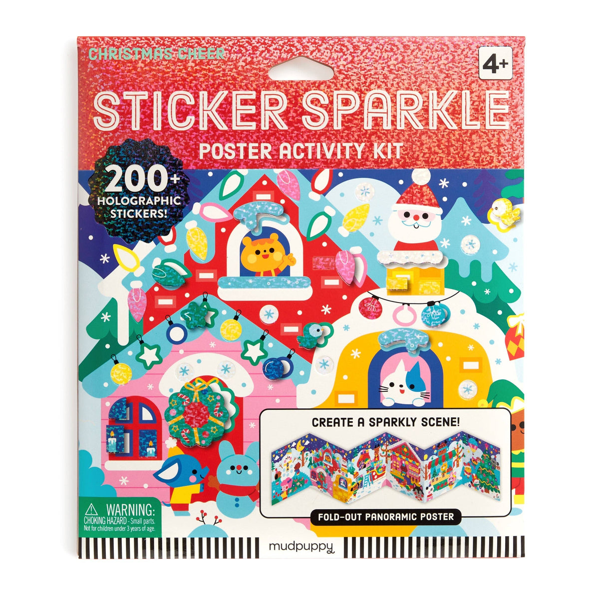 Sticker Sparkle Poster Activity Kit - Christmas Cheer